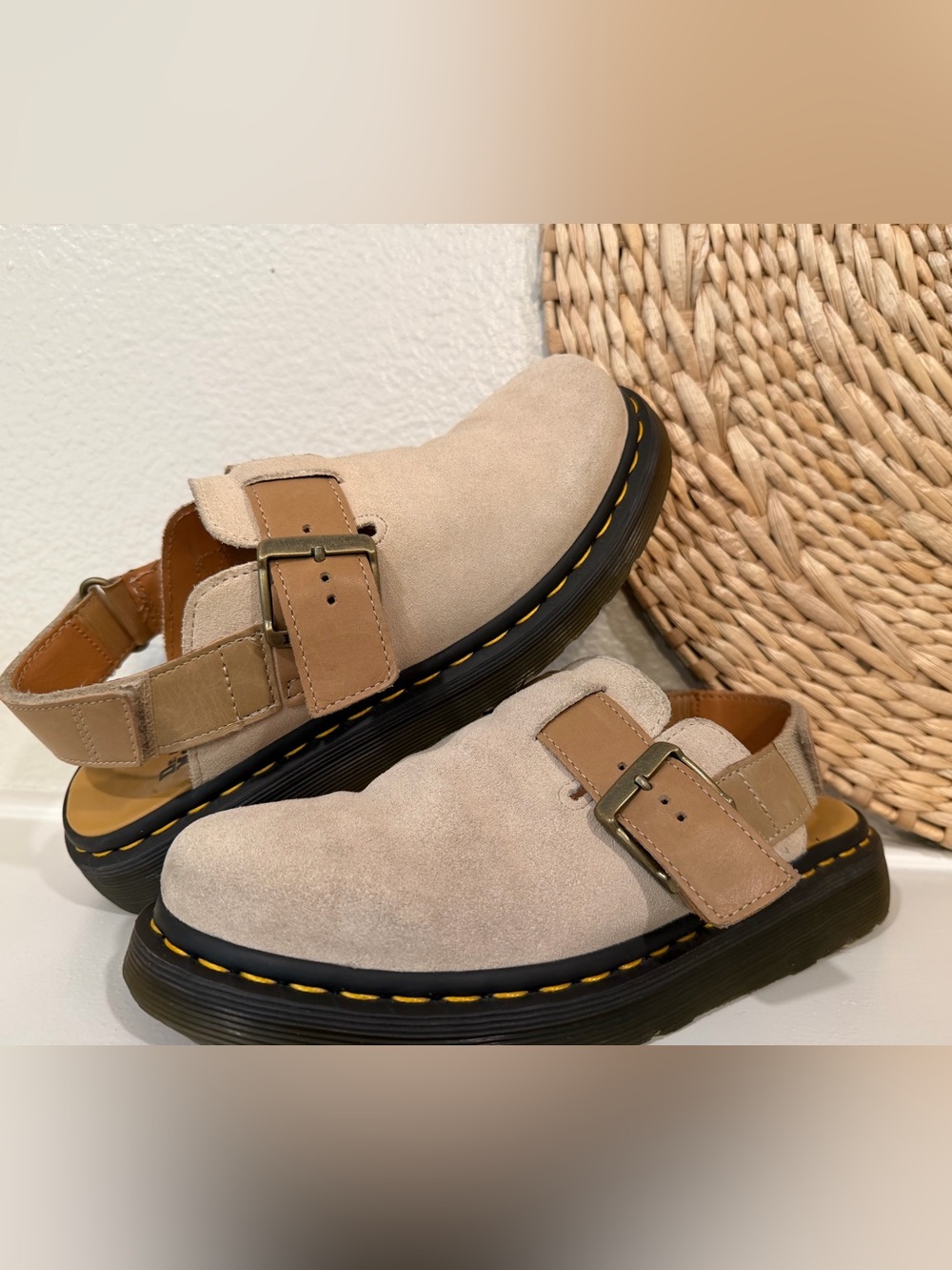 Dr. Martens Jorge II Suede Slingback Mules - Picture 2 of 13
